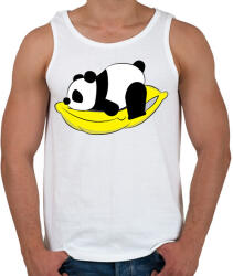 printfashion Panda pihen - Férfi atléta - Fehér (12055359)