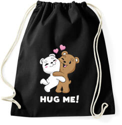 printfashion Hug me! - Sportzsák, Tornazsák - Fekete (2182939)