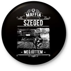 printfashion Maffia Szeged - Kitűző, hűtőmágnes - Fekete (3095069)