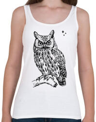 printfashion bagoly - Női atléta - Fehér (6031851)
