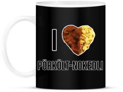 printfashion I love Pörkölt-Nokedli - Bögre - Fekete (9457807)