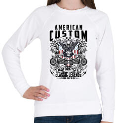 printfashion american motorcycle - Női pulóver - Fehér (14919817)
