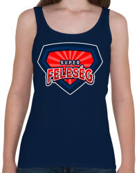 printfashion SUPERFELEÉSG - Női atléta - Sötétkék (11479193)