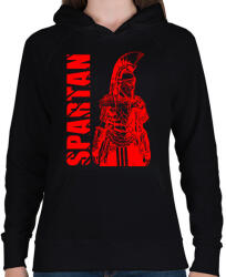 printfashion spartan - Női kapucnis pulóver - Fekete (7601190)