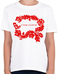 printfashion Szelíd szitkok - a kutya mindenit - Gyerek póló - Fehér (15200996)