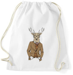printfashion Hipster Deer - Sportzsák, Tornazsák - Fehér (1245945)