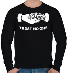 printfashion Trust no one! - Férfi pulóver - Fekete (2362220)