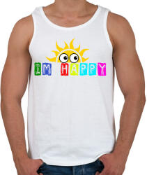 printfashion im happy - Férfi atléta - Fehér (1705273)