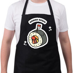 printfashion sushi1 - Kötény - Fekete (11494433)