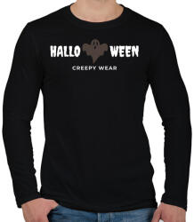 printfashion CREEPY WEAR - Férfi hosszú ujjú póló - Fekete (9471361)