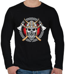 printfashion viking - Férfi hosszú ujjú póló - Fekete (13721475)