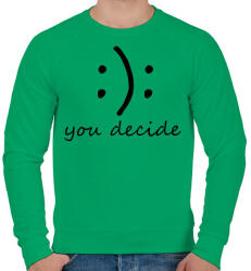 printfashion Döntés - Férfi pulóver - Zöld (266848)