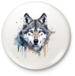 printfashion Farkas - Kitűző, hűtőmágnes - Fehér (16079550)