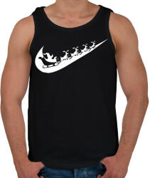 printfashion nike márkaparódia fehér - Férfi atléta - Fekete (10811726)