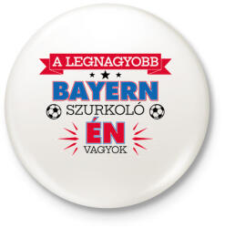 printfashion Bayern szurkoló - Kitűző, hűtőmágnes - Fehér (10864422)