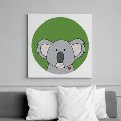 printfashion Koala - Vászonkép - Fehér (6630168)