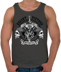 printfashion Király dugattyúk - Férfi atléta - Sötétszürke (183932)