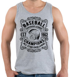 printfashion Baseball szuper liga - Férfi atléta - Sport szürke (142844)