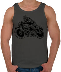 printfashion Cafe racer - Férfi atléta - Sötétszürke (160240)