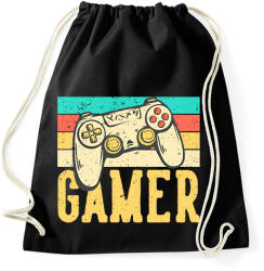 printfashion gamer - Sportzsák, Tornazsák - Fekete (13716604)