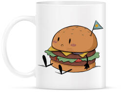 printfashion Szomorú hamburger - Bögre - Fehér (15570254)