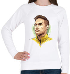printfashion Neymar da Silva Santos Júnior - Női pulóver - Fehér (2381713)