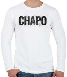 printfashion El Chapo - Férfi hosszú ujjú póló - Fehér (2862621)