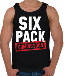 printfashion Kockahas készülőben - Férfi atléta - Fekete (2629608)