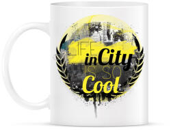 printfashion Városi élet - Bögre - Fehér (788823)