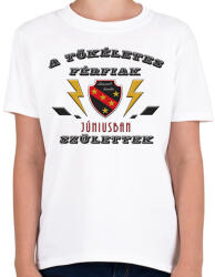 printfashion Tökéletes férfi június - Gyerek póló - Fehér (2720770)