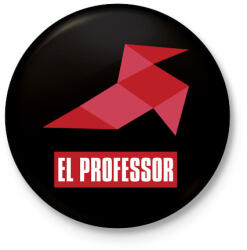 printfashion El Professor - Kitűző, hűtőmágnes - Fekete (3176251)