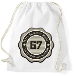 printfashion 67 - Sportzsák, Tornazsák - Fehér (7188435)