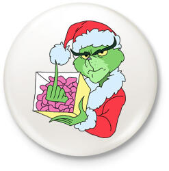 printfashion Grincs - Kitűző, hűtőmágnes - Fehér (14880523)