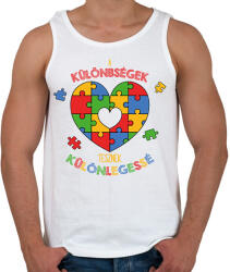 printfashion Különlegessé tesz - Férfi atléta - Fehér (13247603)