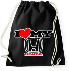 printfashion I love my Honda - Sportzsák, Tornazsák - Fekete (2180838)