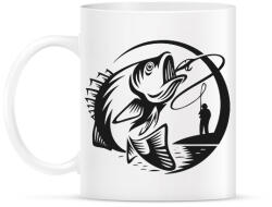 printfashion Csak a ponty! - Bögre - Fehér (2457443)