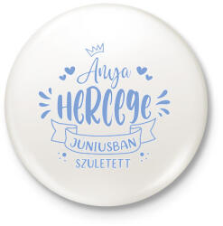 printfashion Anya hercege - Hónappal - Kitűző, hűtőmágnes - Fehér (7280030)