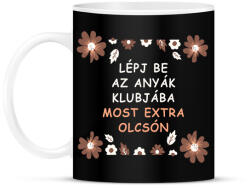 printfashion Lépj be az anyák klubjába - Bögre - Fekete (15752557)