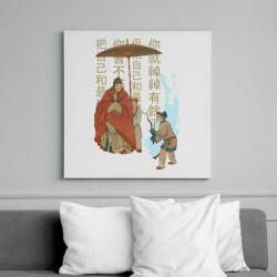 printfashion Kínai kultúra - Vászonkép - Fehér (7619022)