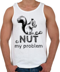 printfashion Nut my problem - Férfi atléta - Fehér (13547984)