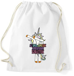 printfashion Unikornis szülinap június - Sportzsák, Tornazsák - Fehér (1928736)