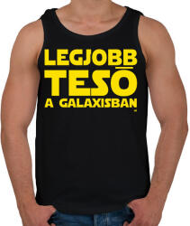 printfashion Legjobb Tesó a Galaxisban - Férfi atléta - Fekete (11854573)