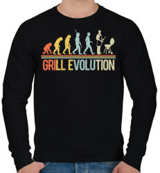printfashion Grill evolution - Férfi pulóver - Fekete (13684809)