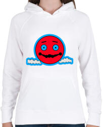 printfashion DSL Cloud Smiley #4 - Női kapucnis pulóver - Fehér (15986893)