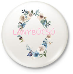 printfashion Lánybúcsú - Kitűző, hűtőmágnes - Fehér (5321232)