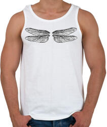 printfashion Szitakötőszárny (fekete-fehér) - Férfi atléta - Fehér (15471199)