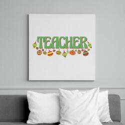 printfashion Tanár - Vászonkép - Fehér (14906510)