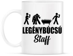 printfashion Legenybúcsú Team Staff - Bögre - Fehér (7538857)