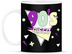 printfashion 90's disco - Bögre - Fekete (13307868)