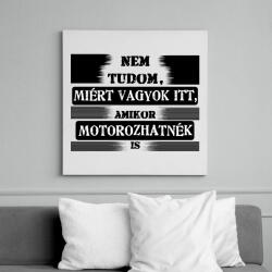 printfashion nem tudom - Vászonkép - Fehér (6633257)